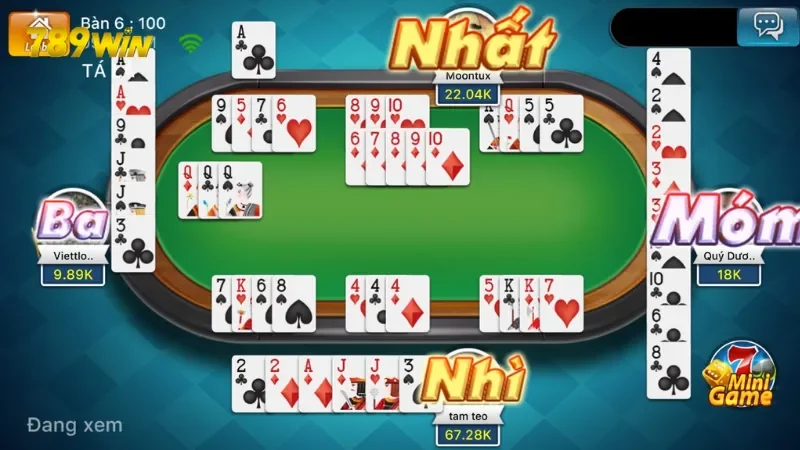 Khám phá các nét nổi bật về bài phỏm 789Win